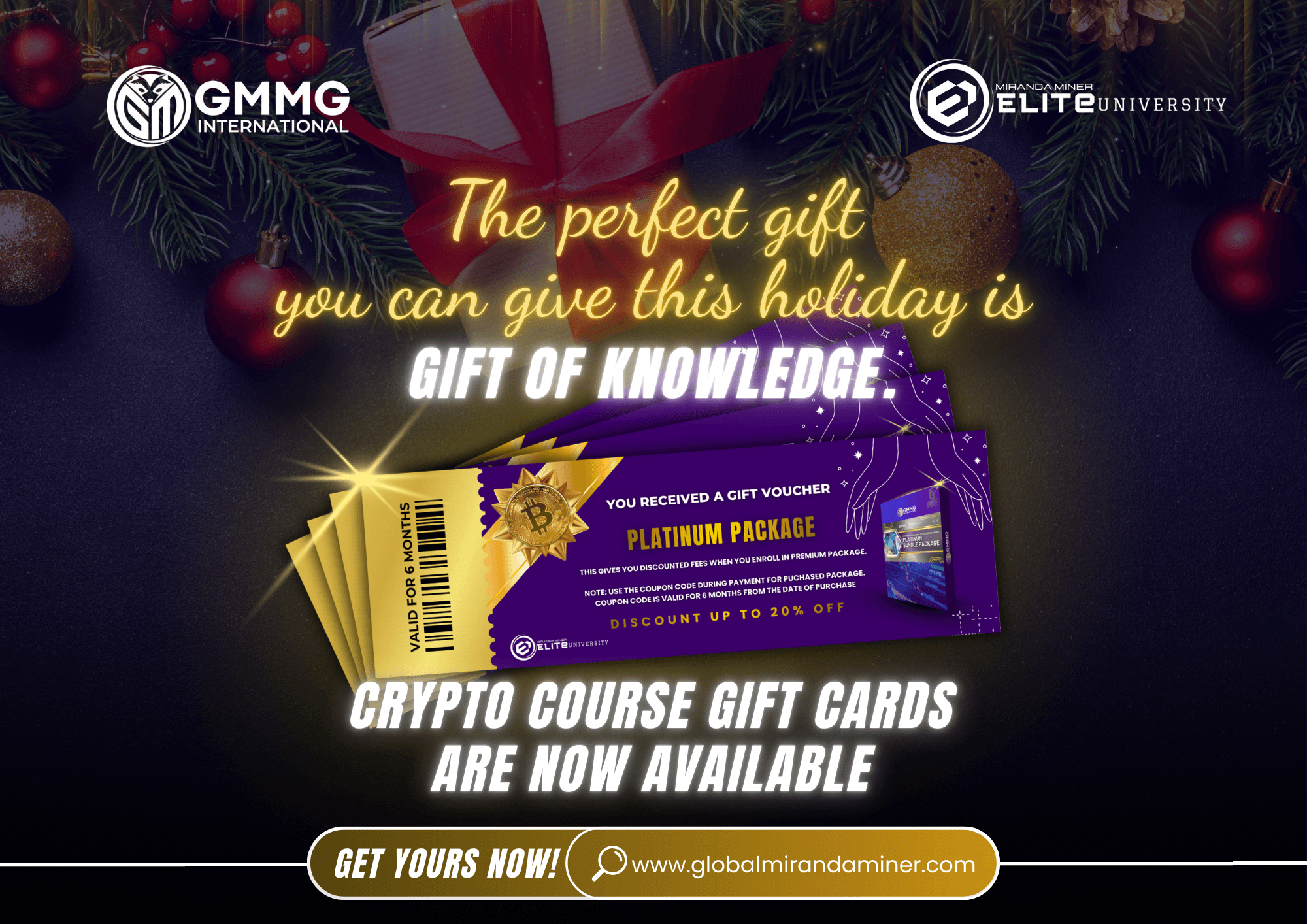 GMMG PLATINUM BUNDLED PACKAGE GIFT CARD